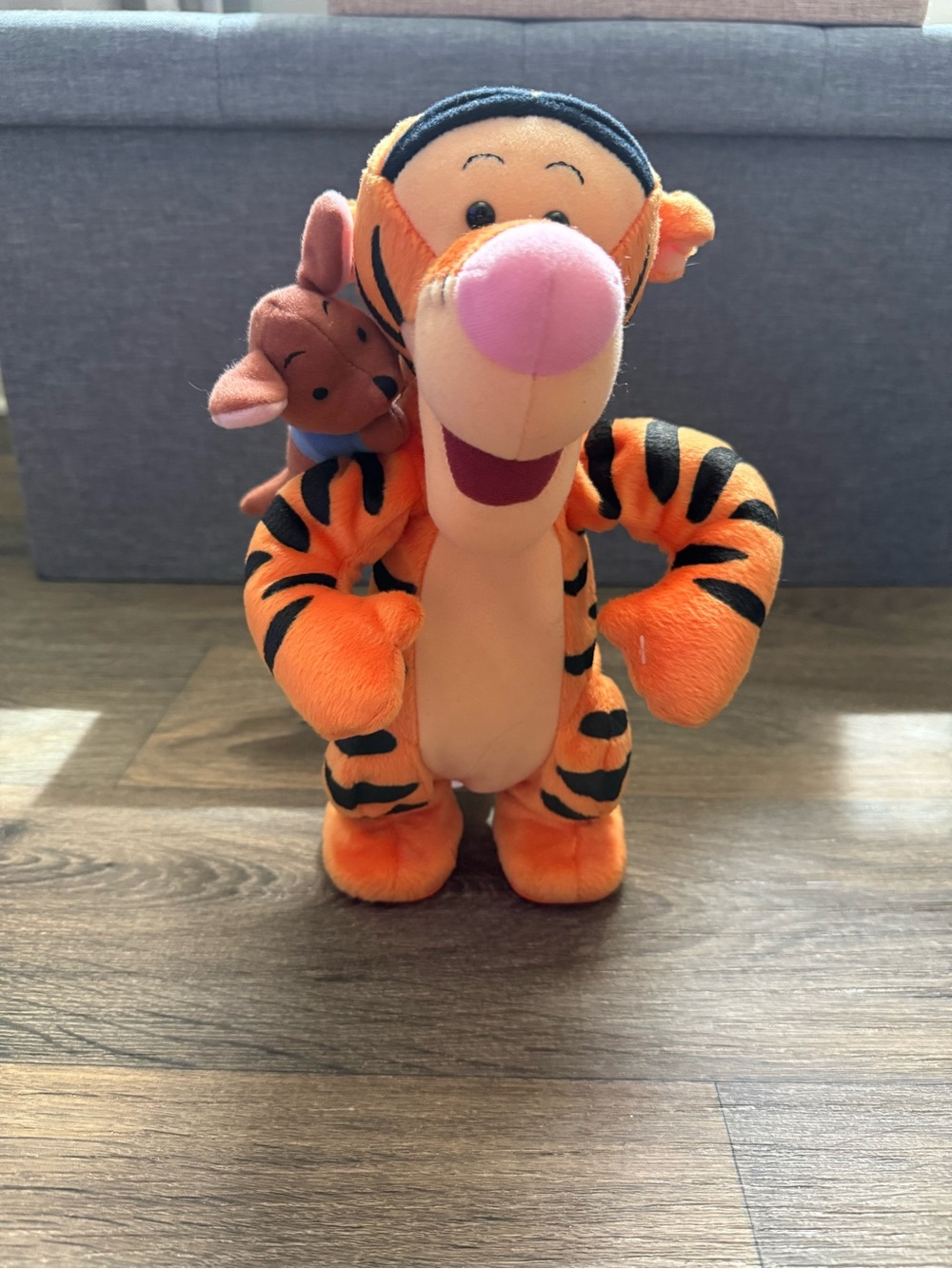 Vintage 1999 Disney Mattel Bounce Around Tigger & Roo Singing Duet Plush 12’